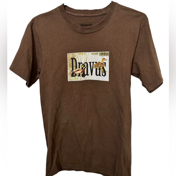 Dravus Brown Retro High End Ducks Mallard Park Skate Men’s S T-Shirt - Picture 1 of 4